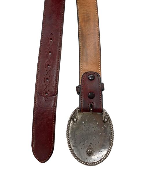 FUNNY（ファニー）FUNNY (ファニー) ウエスタンレザーベルト ブラウン サイズ:32/80の古着・服飾アイテム