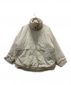 Javaジャバ）の古着「軽量中綿スタンドベルトデザインブルゾン」｜ホワイト