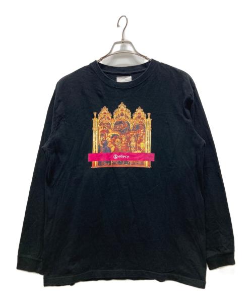 &ellecy（アンドエルシー）&ellecy (アンドエルシー) 西洋絵画柄ロングスリーブカットソー ブラック サイズ:Ⅿの古着・服飾アイテム