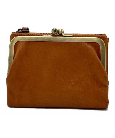 中古・古着通販】土屋鞄 (ツチヤカバン) がま口2つ折り財布 イエロー