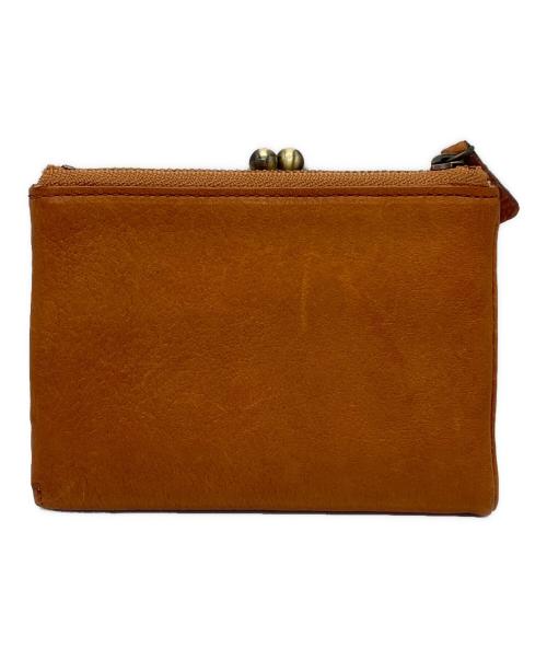 土屋鞄（ツチヤカバン）土屋鞄 (ツチヤカバン) がま口2つ折り財布 イエローの古着・服飾アイテム