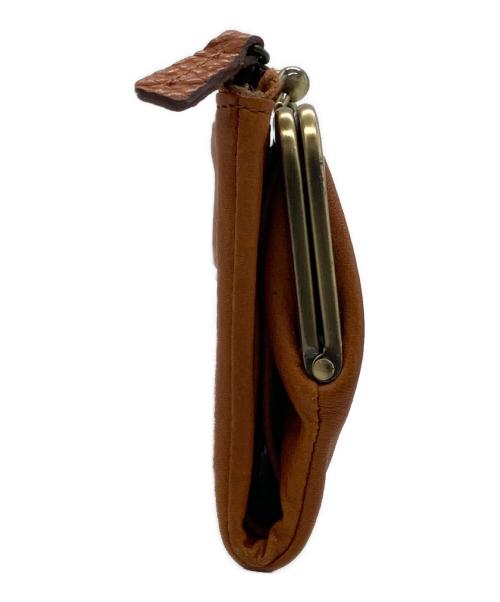 土屋鞄（ツチヤカバン）土屋鞄 (ツチヤカバン) がま口2つ折り財布 イエローの古着・服飾アイテム