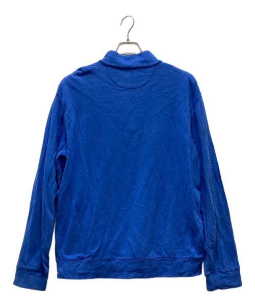 POLO RALPH LAUREN（ポロ・ラルフローレン）POLO RALPH LAUREN (ポロ・ラルフローレン) ハーフジップスウェット ブルー サイズ:Lの古着・服飾アイテム