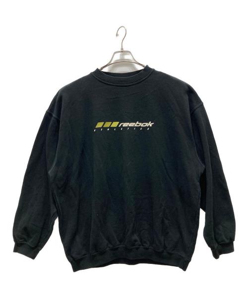 REEBOK（リーボック）REEBOK (リーボック) 古着ロゴスウェット ブラック サイズ:Ⅼの古着・服飾アイテム