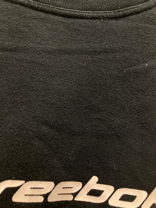 REEBOK（リーボック）REEBOK (リーボック) 古着ロゴスウェット ブラック サイズ:Ⅼの古着・服飾アイテム