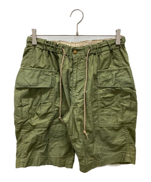 orSlow（オアスロウ）orSlow (オアスロウ) カーゴハーフパンツ カーキ サイズ:Mの古着・服飾アイテム