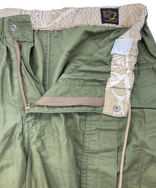 orSlow（オアスロウ）orSlow (オアスロウ) カーゴハーフパンツ カーキ サイズ:Mの古着・服飾アイテム