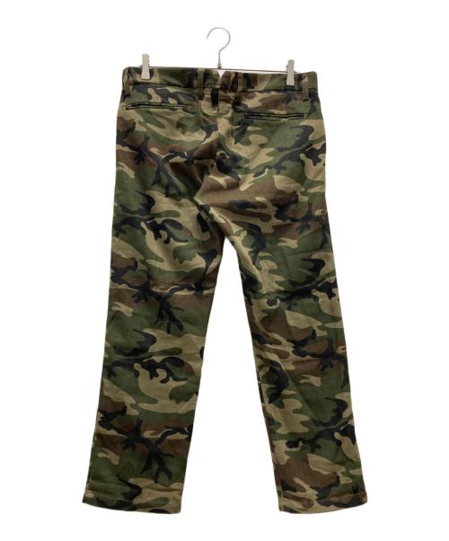 BASISBROEK（バージスブルック）BASISBROEK (バージスブルック) ベルギー製カモ柄パンツ オリーブ サイズ:Lの古着・服飾アイテム