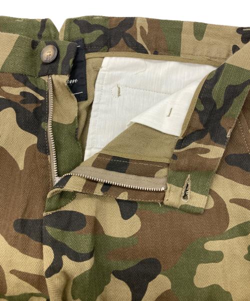 BASISBROEK（バージスブルック）BASISBROEK (バージスブルック) ベルギー製カモ柄パンツ オリーブ サイズ:Lの古着・服飾アイテム