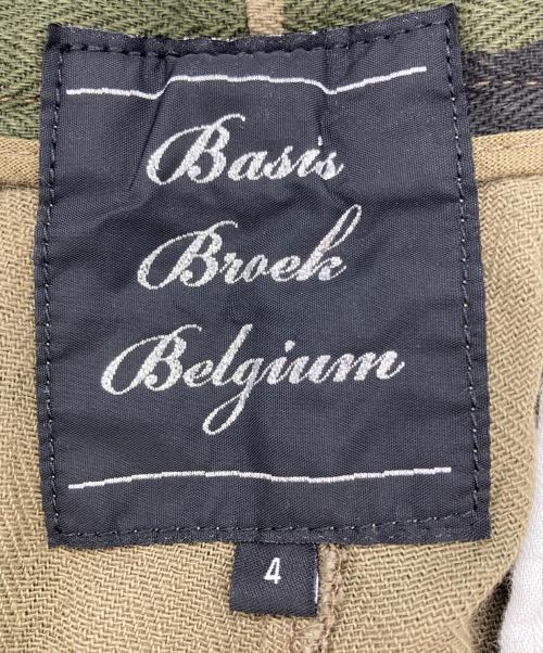 BASISBROEK（バージスブルック）BASISBROEK (バージスブルック) ベルギー製カモ柄パンツ オリーブ サイズ:Lの古着・服飾アイテム