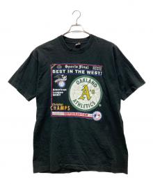 FRUIT OF THE LOOM（フルーツオブザルーム）の古着「USA製MLB Tシャツ」｜ブラック