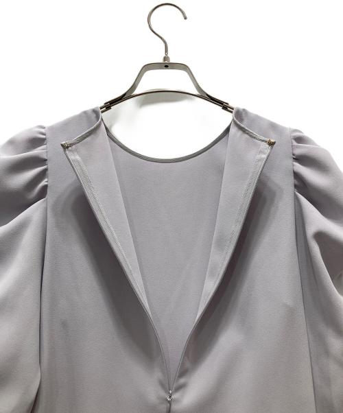 La boutique BonBon（ラブティックボンボン）La boutique BonBon (ラブティックボンボン) ジョーゼットパワショルブラウス パープル サイズ:Fの古着・服飾アイテム