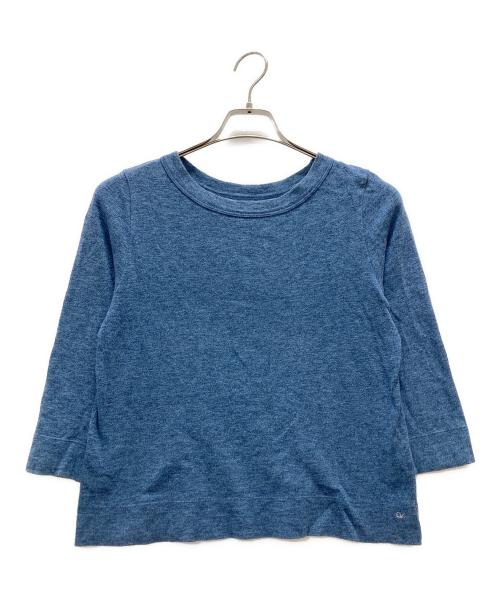 45R（フォーティファイブ・アール）45R (フォーティファイブ・アール) 7分袖カットソー ネイビー サイズ:Sの古着・服飾アイテム