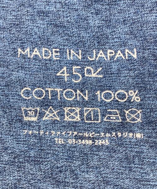 45R（フォーティファイブ・アール）45R (フォーティファイブ・アール) 7分袖カットソー ネイビー サイズ:Sの古着・服飾アイテム