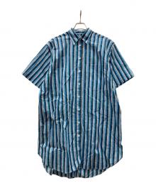 Acne studios（アクネ ストゥディオス）の古着「ストライプシャツワンピース」｜ブルー