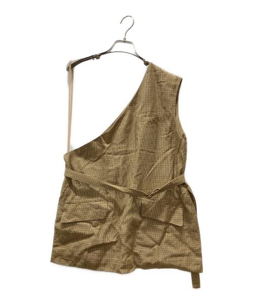 6(ROKU) BEAUTY&YOUTH（ロク ビューティーアンドユース）6(ROKU) BEAUTY&YOUTH (ロク ビューティーアンドユース) ワンショルダーベスト ブラウン サイズ:36の古着・服飾アイテム