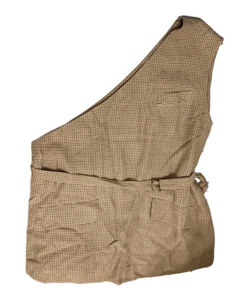 6(ROKU) BEAUTY&YOUTH（ロク ビューティーアンドユース）6(ROKU) BEAUTY&YOUTH (ロク ビューティーアンドユース) ワンショルダーベスト ブラウン サイズ:36の古着・服飾アイテム