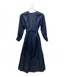 muller of yoshiokubo（ミュラーオブヨシオクボ）の古着「デニムブラウスワンピース」｜ネイビー