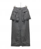 TODAYFULトゥデイフル）の古着「マルチポケットペンシルスカート」｜グレー