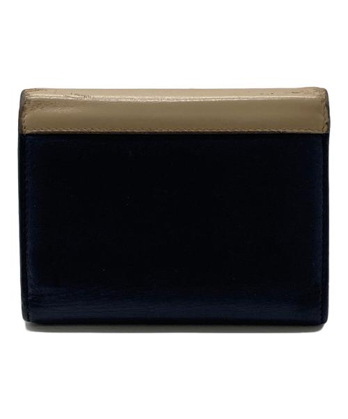 CELINE（セリーヌ）CELINE (セリーヌ) フラップ コンパクトウォレット ブラウンの古着・服飾アイテム