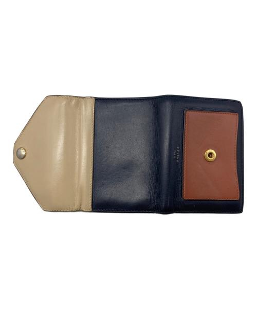 CELINE（セリーヌ）CELINE (セリーヌ) フラップ コンパクトウォレット ブラウンの古着・服飾アイテム