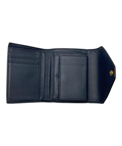 CELINE（セリーヌ）CELINE (セリーヌ) フラップ コンパクトウォレット ブラウンの古着・服飾アイテム