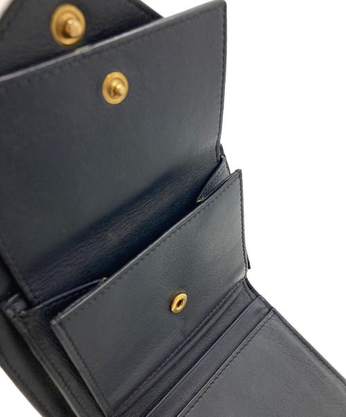 CELINE（セリーヌ）CELINE (セリーヌ) フラップ コンパクトウォレット ブラウンの古着・服飾アイテム