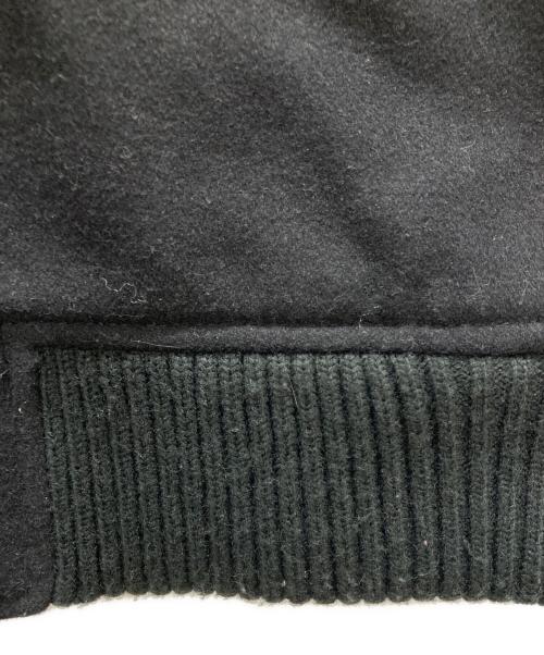 HOUSE OF BLUES（ハウスオブブルース）HOUSE OF BLUES (ハウスオブブルース) レザー袖スタジャン ブラック サイズ:XLの古着・服飾アイテム