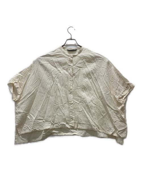 mizuiro-ind（ミズイロインド）mizuiro-ind (ミズイロインド) リネン混ワイドシャツ ホワイト サイズ:-の古着・服飾アイテム