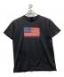 POLO JEANS CO.（ポロジーンズカンパニー）の古着「星条旗プリントTシャツ」｜ブラック