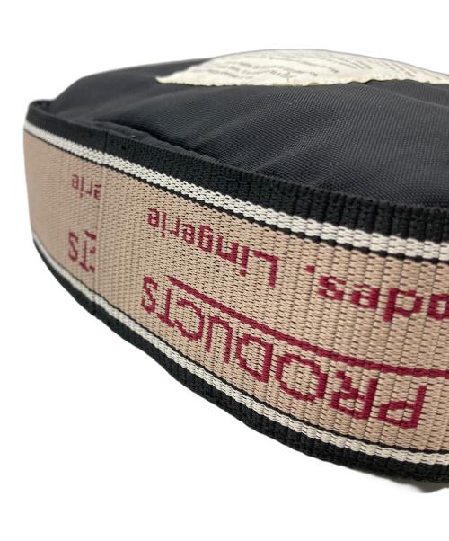 THEATRE PRODUCTS（シアタープロダクツ）THEATRE PRODUCTS (シアタープロダクツ) ロゴテープ ショルダーバッグ ブラックの古着・服飾アイテム