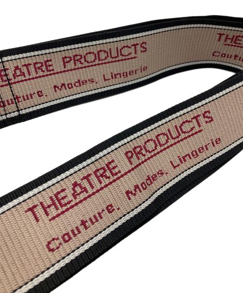 THEATRE PRODUCTS（シアタープロダクツ）THEATRE PRODUCTS (シアタープロダクツ) ロゴテープ ショルダーバッグ ブラックの古着・服飾アイテム