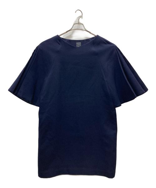 mina perhonen（ミナ ペルホネン）mina perhonen (ミナ ペルホネン) フレアスリーブワンピース ネイビー サイズ:38の古着・服飾アイテム