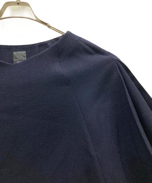 mina perhonen（ミナ ペルホネン）mina perhonen (ミナ ペルホネン) フレアスリーブワンピース ネイビー サイズ:38の古着・服飾アイテム