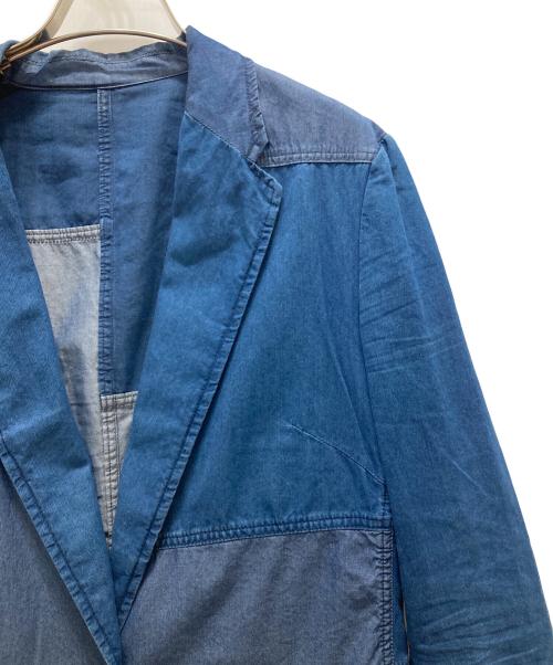 Acne studios（アクネ ストゥディオス）Acne studios (アクネ ストゥディオス) パッチワークテーラードジャケット インディゴ サイズ:36の古着・服飾アイテム