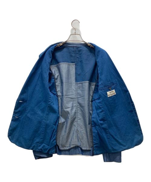 Acne studios（アクネ ストゥディオス）Acne studios (アクネ ストゥディオス) パッチワークテーラードジャケット インディゴ サイズ:36の古着・服飾アイテム