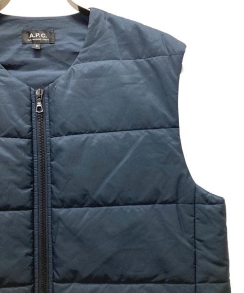 A.P.C.（アーペーセー）A.P.C. (アーペーセー) 中綿ベスト ネイビー サイズ:Sの古着・服飾アイテム