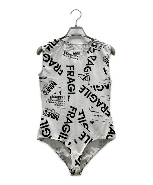MM6 Maison Margiela（エムエムシックスメゾンマルジェラ）MM6 Maison Margiela (エムエムシックスメゾンマルジェラ) キッズ ボディースーツ ホワイト サイズ:16の古着・服飾アイテム