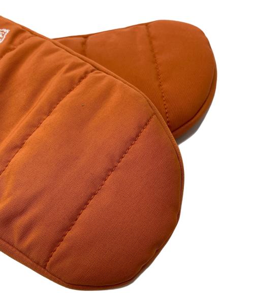 IL BISONTE（イル ビゾンテ）IL BISONTE (イル ビゾンテ) ポーラーテック ナイロンミトン手袋 オレンジの古着・服飾アイテム