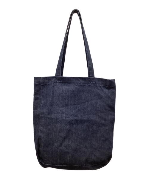 A.P.C.（アーペーセー）A.P.C. (アーペーセー) デニムロゴトートバッグ ネイビーの古着・服飾アイテム