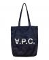A.P.C.（アーペーセー）の古着「デニムロゴトートバッグ」｜ネイビー