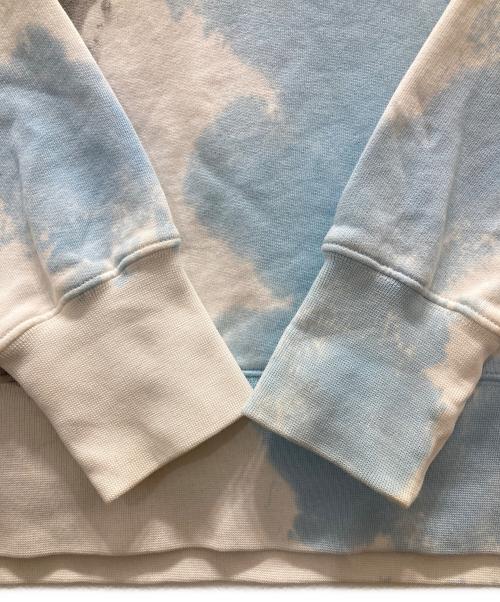 MSGM（エムエスジーエム）MSGM (エムエスジーエム) タイダイ ミニロゴパーカー ホワイト×ブルー サイズ:XSの古着・服飾アイテム