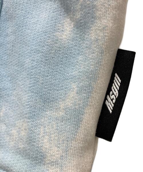MSGM（エムエスジーエム）MSGM (エムエスジーエム) タイダイ ミニロゴパーカー ホワイト×ブルー サイズ:XSの古着・服飾アイテム