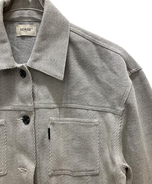 SERGE de bleu（サージ デ ブルー）SERGE de bleu (サージ デ ブルー) BIG G-JACKET グレー サイズ:Fの古着・服飾アイテム