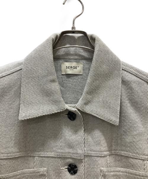 SERGE de bleu（サージ デ ブルー）SERGE de bleu (サージ デ ブルー) BIG G-JACKET グレー サイズ:Fの古着・服飾アイテム