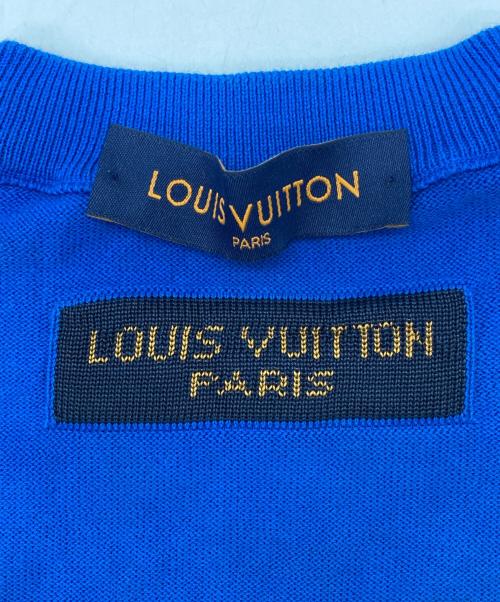 LOUIS VUITTON（ルイ ヴィトン）LOUIS VUITTON (ルイ ヴィトン) エブリデイ LV クルーネック ニット ブルー サイズ:XSの古着・服飾アイテム