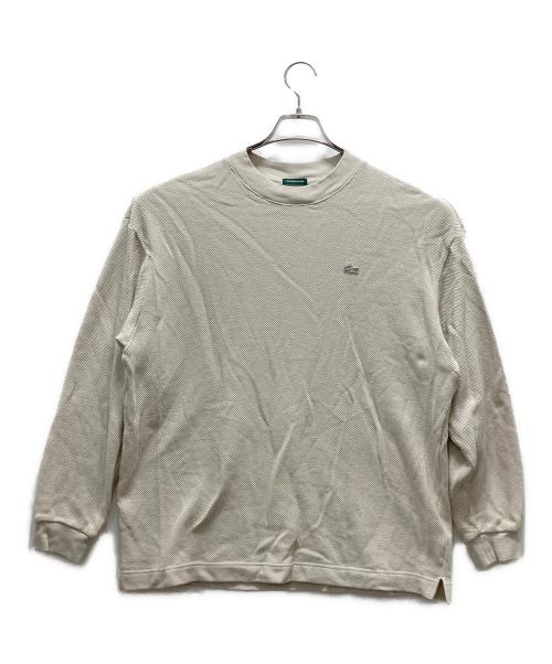 LACOSTE（ラコステ）LACOSTE (ラコステ) ワッフル ロングスリーブカットソー ブラウン サイズ:US　Mの古着・服飾アイテム