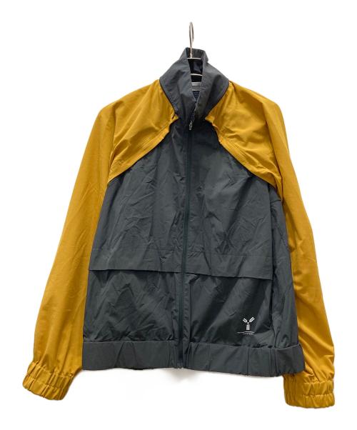 Adam et Rope（アダム エ ロペ）Adam et Rope (アダム エ ロペ) Y-Sports スタンドカラージャケット グレー×マスタード サイズ:Lの古着・服飾アイテム