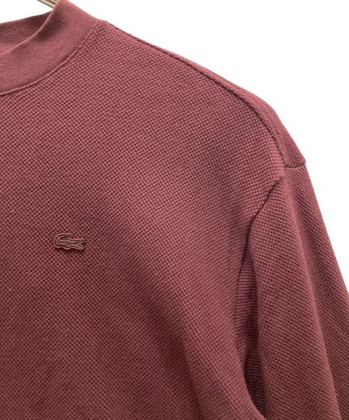LACOSTE（ラコステ）LACOSTE (ラコステ) ワッフル ロングスリーブカットソー ボルドー サイズ:FR 4の古着・服飾アイテム