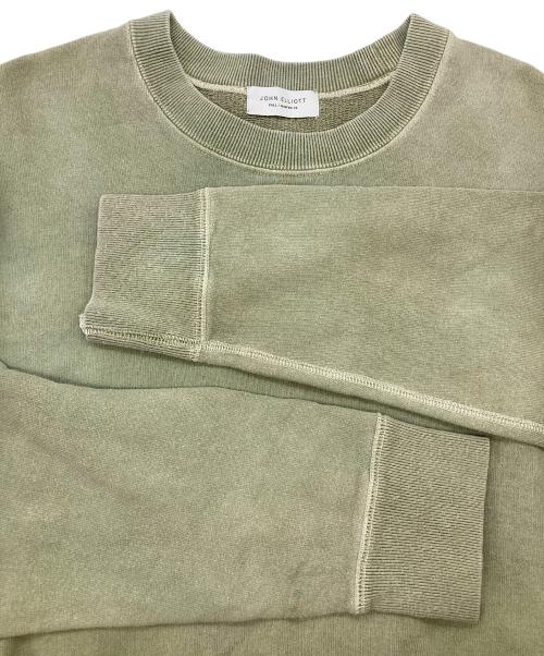 JOHN ELLIOTT（ジョン エリオット）JOHN ELLIOTT (ジョン エリオット) MARBLED CREW 黄緑 サイズ:3の古着・服飾アイテム